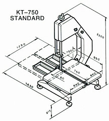 Пила ленточная Koneteollisuus (KT) KT-750 в Москве , фото 4