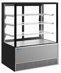 Витрина кондитерская Kayman KВК-950М Люкс квадро серый матовый в Москве , фото