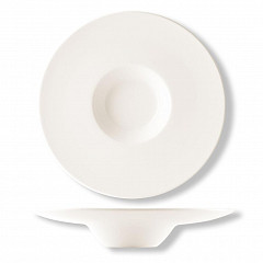 Тарелка глубокая P.L. Proff Cuisine d 29 см 225 мл для пасты белая фарфор фото
