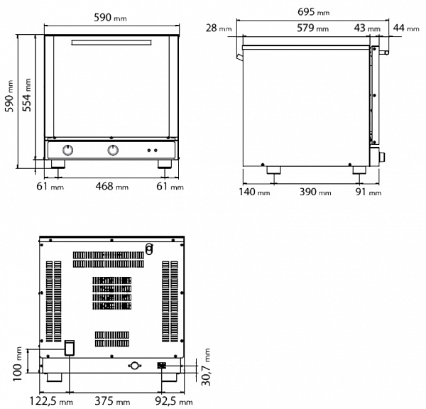 Печь конвекционная Itforno ITF 423 P фото