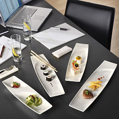 Тарелка прямоугольная плоская RAK Porcelain Mazza 20*7,5 см в Москве , фото 3