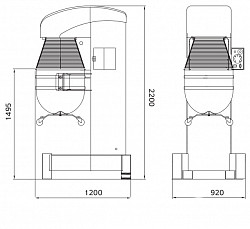 Планетарный миксер Rollmatic Bull160 в Москве , фото 2