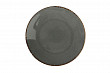 Тарелка безбортовая  30 см фарфор цвет темно-серый Seasons (187630)
