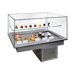 Витрина горизонтальная кондитерская встраиваемая Финист Glassier G812-11/7/5 в Москве , фото