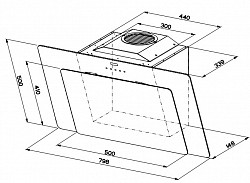 Пристенная вытяжка Faber Cocktail WH F80 в Москве , фото 2