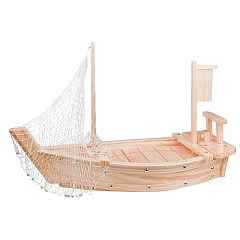 Блюдо для суши Prohotel Корабль сосна ,H=37,L=62,B=23см бежев. (D01-001-60/30-60-2) в Москве , фото