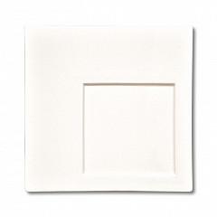 Тарелка P.L. Proff Cuisine 31*31 см квадратная смещенное дно белая фарфор KW Black Label фото