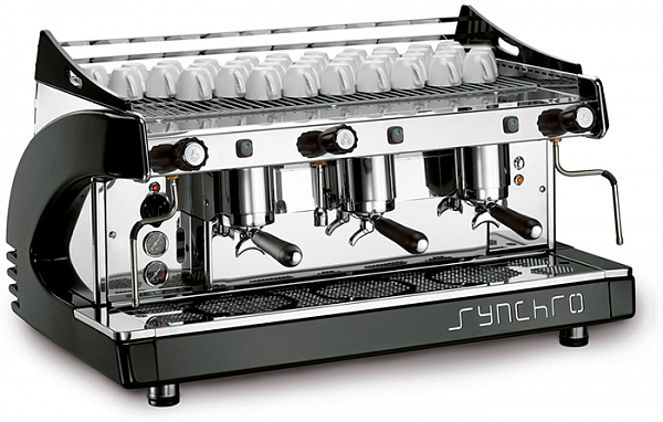 Рожковая кофемашина Royal Synchro 3gr 21l semiautomatic красная фото