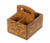 Ящик для сервировки деревянный Luxstahl 190х170 мм с ручкой фото
