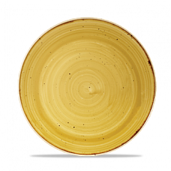 Тарелка мелкая круглая Churchill Stonecast Mustard Seed Yellow SMSSEVP81 21,7 см в Москве , фото