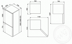 Холодильник Smeg FA8003PO в Москве , фото 2