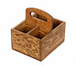 Ящик для сервировки деревянный Luxstahl 190х170 мм с ручкой