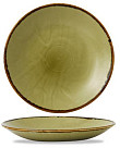 Тарелка глубокая  25,5 см, зеленая HVGRPD251