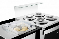 Витрина для мороженого Nemox Gelatto Sweet 4 Pozzeti Black i-Green в Москве , фото 4