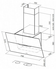 Пристенная вытяжка Faber Jolie BK A80 в Москве , фото 2