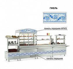 Панель передняя фриз Kayman Presto (1500мм)- гжель в Москве , фото