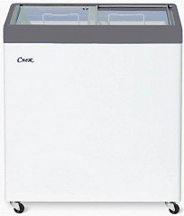 Морозильный ларь Снеж МЛП-350 (серый) с замком и вентилятором фото