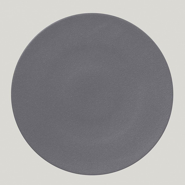 Тарелка круглая плоская RAK Porcelain NeoFusion Stone 29 см (серый цвет) фото