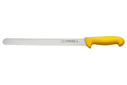Нож для тонкой нарезки Comas 30 см, L 42,8 см, нерж. сталь / полипропилен, цвет ручки желтый, Carbon (10124) в Москве , фото