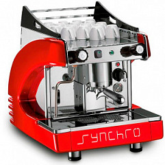 Рожковая кофемашина Royal Synchro 1gr 4l semiautomatic красная в Москве , фото