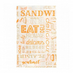 Пакет для гамбургера Garcia de Pou Parole 12+7*18 см, оранжевый, 500 шт/уп, жиростойкий пергамент в Москве , фото