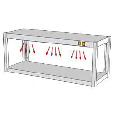 Полка тепловая RoboLabs ПСПК1Д-140/35-В4 фото