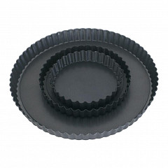 Форма для выпечки P.L. Proff Cuisine Тарталетка рифленый край, съемное дно, d 28 см, h 3 см в Москве , фото