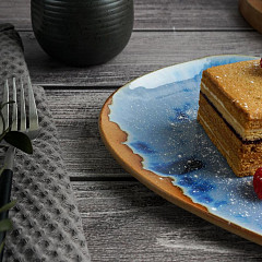 Блюдо овальное P.L. Proff Cuisine 28*18,3 см h2,1 см Blue Panasia (81221959) в Москве , фото 2