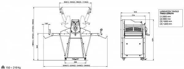 Тестораскаточная машина Rollmatic R55/08 фото