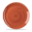 Тарелка мелкая круглая  Stonecast Spiced Orange SSOSEV111 28,8см, без борта