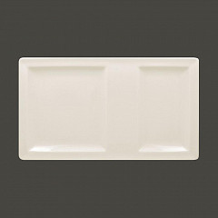 Тарелка прямоугольная 2-секционная RAK Porcelain Classic Gourmet 37*21 см фото