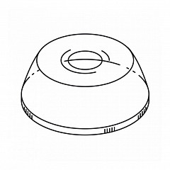 Крышка для стакана Garcia de Pou купольная арт.81210569, прозрачная, d 9,5 см, РЕТ, 100 в Москве , фото