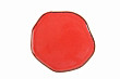 Тарелка с волнообразным краем  33 см фарфор цвет красный Seasons (186432)