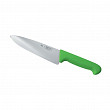 Шеф-нож  PRO-Line 20 см, зеленая пластиковая ручка
