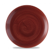 Тарелка мелкая без борта  Stonecast Patina Rust Red PAREEV101