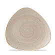 Тарелка мелкая треугольная  Stonecast Nutmeg Cream SNMSTR91 22,9см, без борта