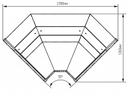 Холодильная витрина Марихолодмаш Илеть ВХС-УВ (угол внутренний) в Москве , фото 2