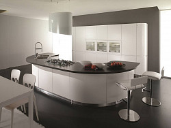 Островная вытяжка Falmec Spring Isola Glass White в Москве , фото 3