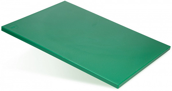 Доска разделочная Luxstahl 500х350х18 зеленая полипропилен фото
