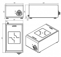 Плита индукционная Kocateq 4VTIM8 в Москве , фото 2