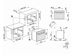 Духовой шкаф электрический Smeg SO6101S2B3, фото 7