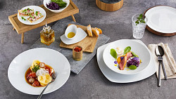 Блюдце Bauscher Опшенс фарфор D=180/60,H=18мм белый (71 6915) в Москве , фото 6