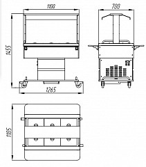 Салат-бар охлаждаемый Rada ПВОП-11/7Н в Москве , фото 2