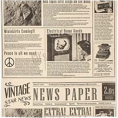 Бумага для конусов и сэндвичей Fab up Газета [1000шт] ,L=30,5,B=30,5см (04146654) в Москве , фото