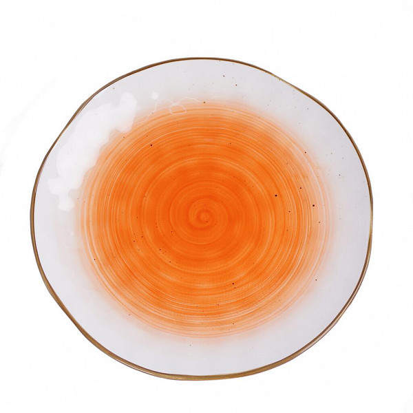 Тарелка P.L. Proff Cuisine 21 см оранжевая фарфор The Sun Eco фото