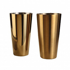 Шейкер P.L. Proff Cuisine 0,7 л Бостон нерж. с золотым покрытием фото