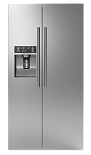 Холодильник side-by-side  ILVE RT 9020 SBS/BK глянцевый черный (сатин.сталь)