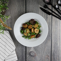 Тарелка глубокая P.L. Proff Cuisine 200 мл d 23 см h3,5 см белая фарфор (81222187) в Москве , фото 2
