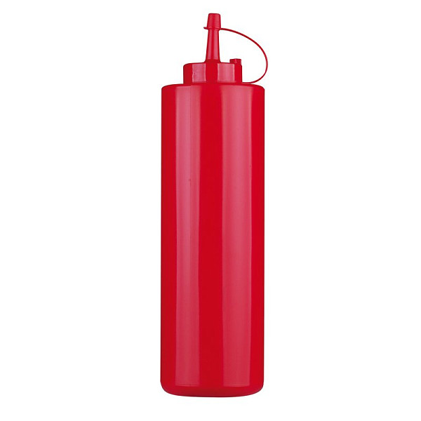 Бутылка для соуса Paderno 720мл., пластик,цвет красный, 41526-R3 фото