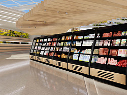 Холодильная горка Полюс F16-08 VV 2,5-1 STANDARD фронт X1 (версия 2.0) (9006-9005) в Москве , фото 4